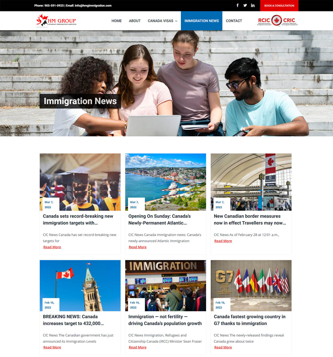 news page