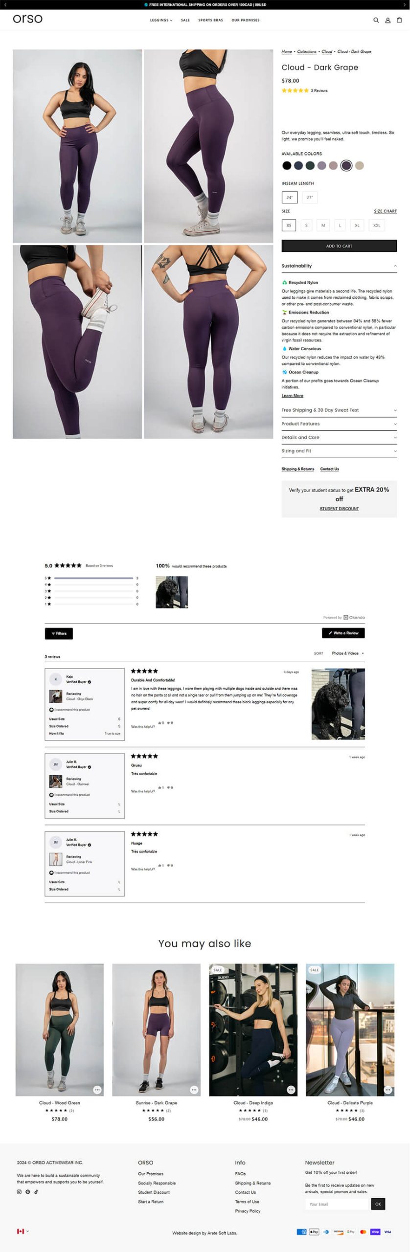 orso scale legging