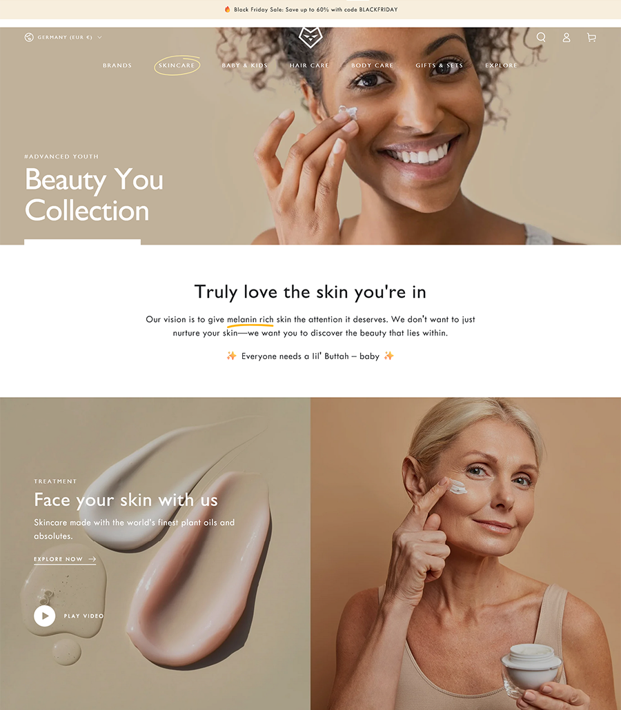 yours shopify fashion theme